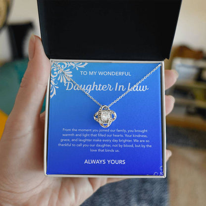 To my Daughter in Law - Love Knot Necklace - Flourish