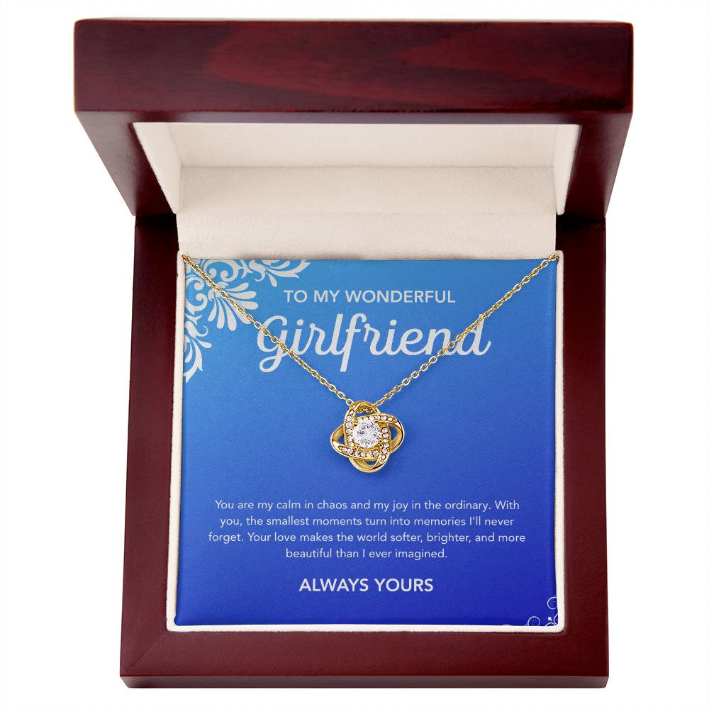 To My Girlfriend - Love Knot Necklace - Flourish