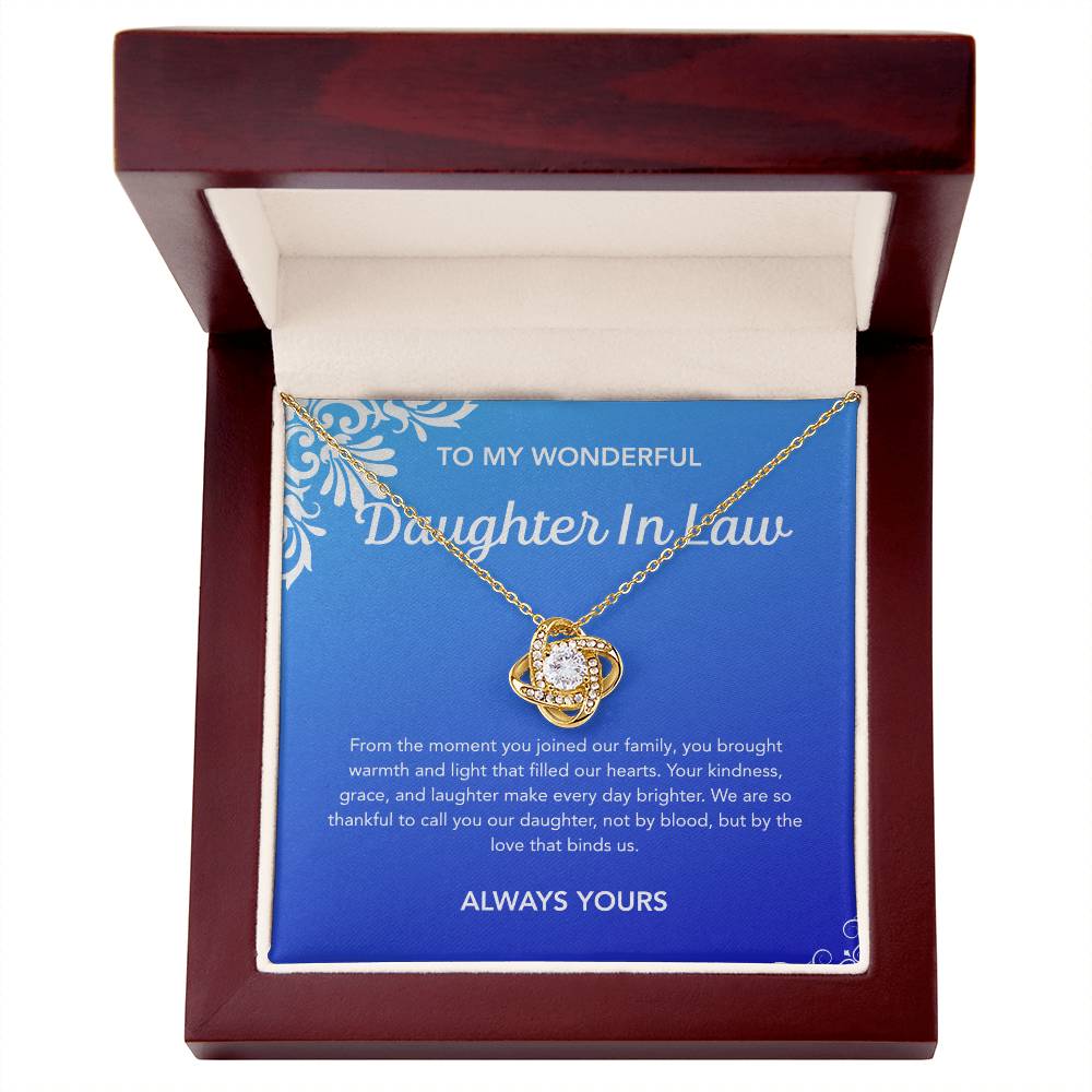 To my Daughter in Law - Love Knot Necklace - Flourish