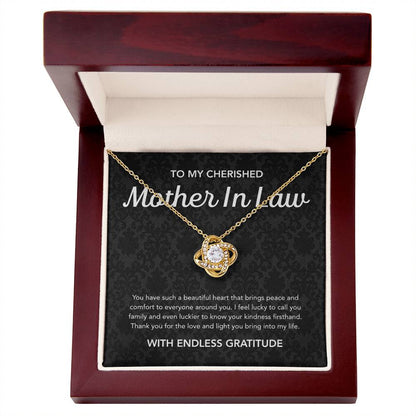 For my Mother in Law - Love Knot Necklace - Damsak