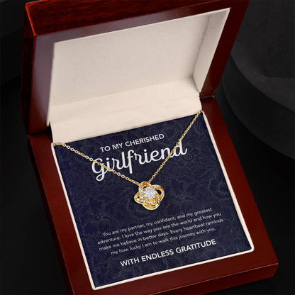 To My Girlfriend - Love Knot Necklace - Damsak