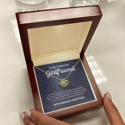 To My Girlfriend - Love Knot Necklace - Damsak