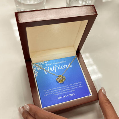 To My Girlfriend - Love Knot Necklace - Flourish