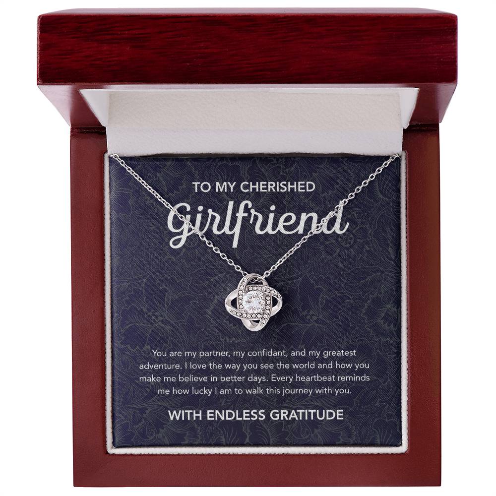 To My Girlfriend - Love Knot Necklace - Damsak