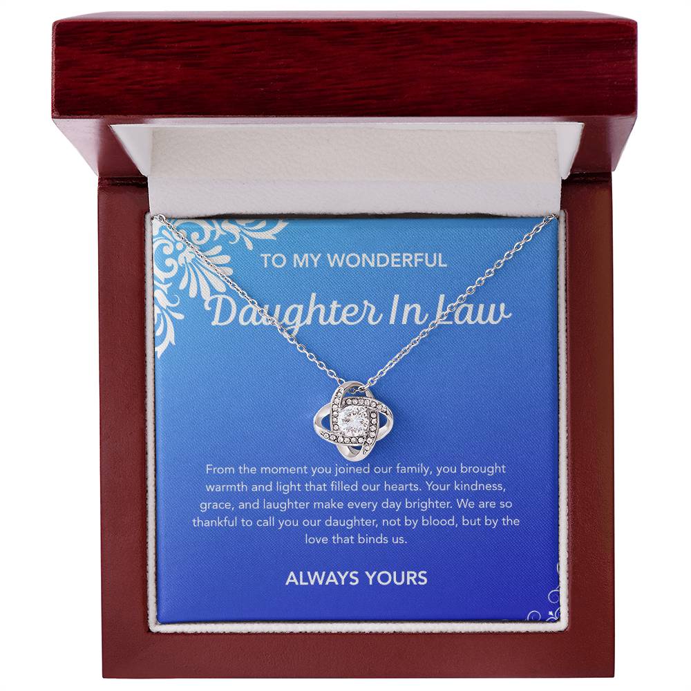 To my Daughter in Law - Love Knot Necklace - Flourish