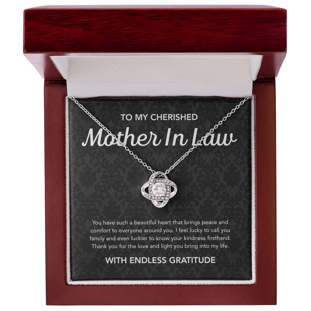 For my Mother in Law - Love Knot Necklace - Damsak