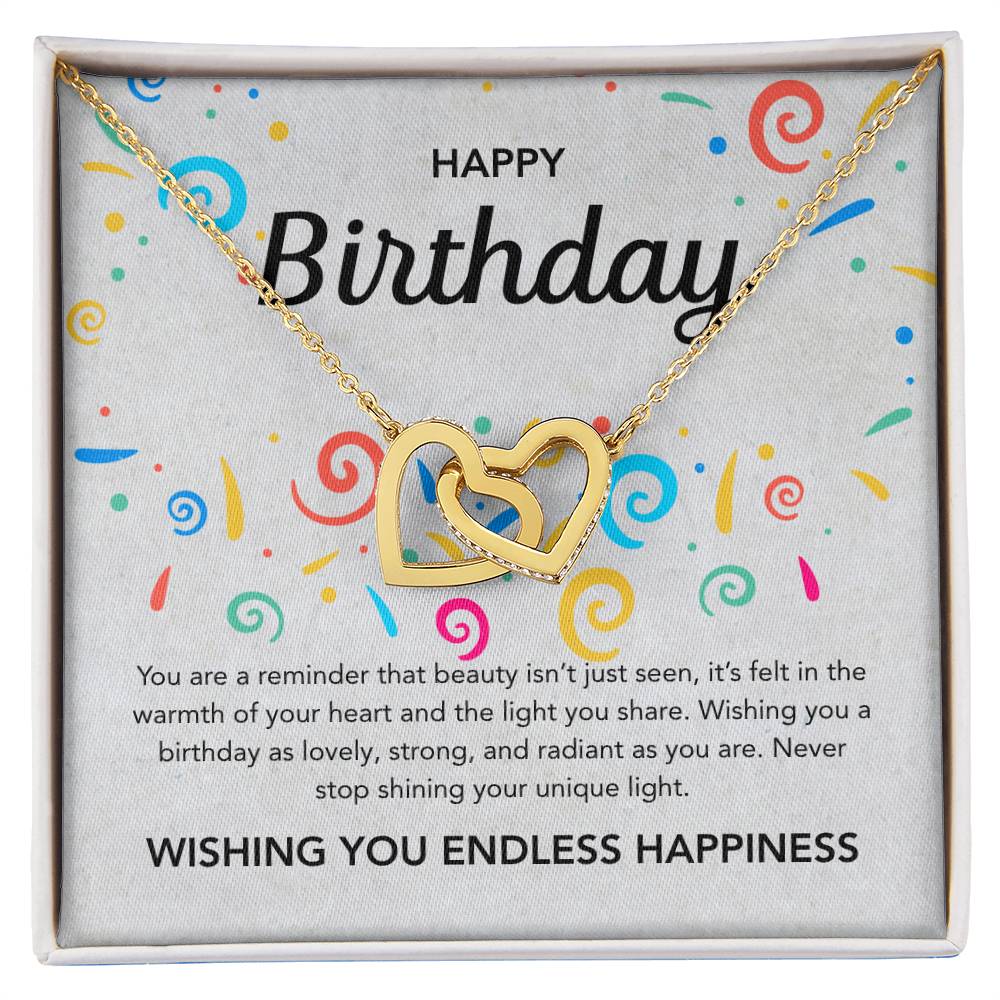 Birthday Gifts - Interlocking Hearts Necklace - Ribbons