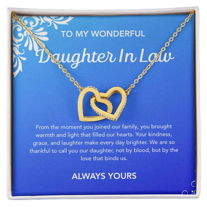 To my Daughter in Law - Interlocking Hearts Necklace - Flourish