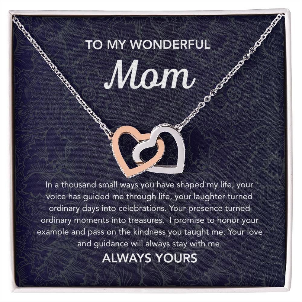 To Mom - Interlocking Hearts - Damsak