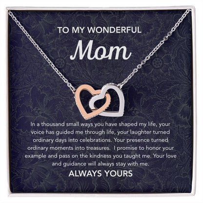 To Mom - Interlocking Hearts - Damsak