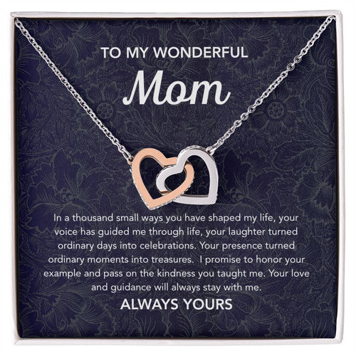 To Mom - Interlocking Hearts - Damsak
