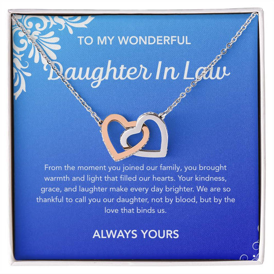 To my Daughter in Law - Interlocking Hearts Necklace - Flourish