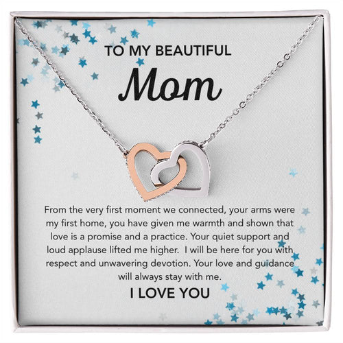 To Mom - Interlocking Hearts - Stars