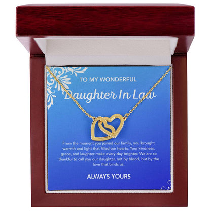 To my Daughter in Law - Interlocking Hearts Necklace - Flourish