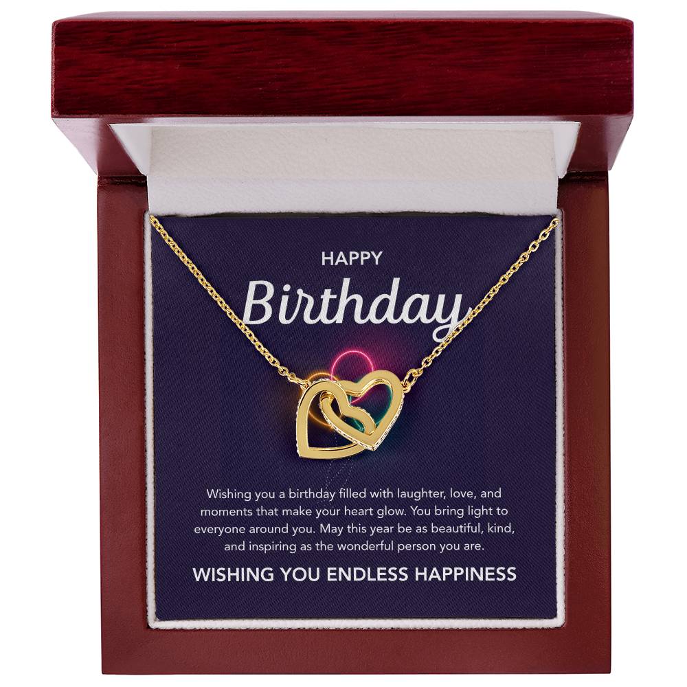 Birthday Gifts - Interlocking Hearts Necklace - Balloons