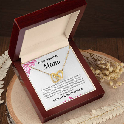 To Mom - Interlocking Hearts - Ornament