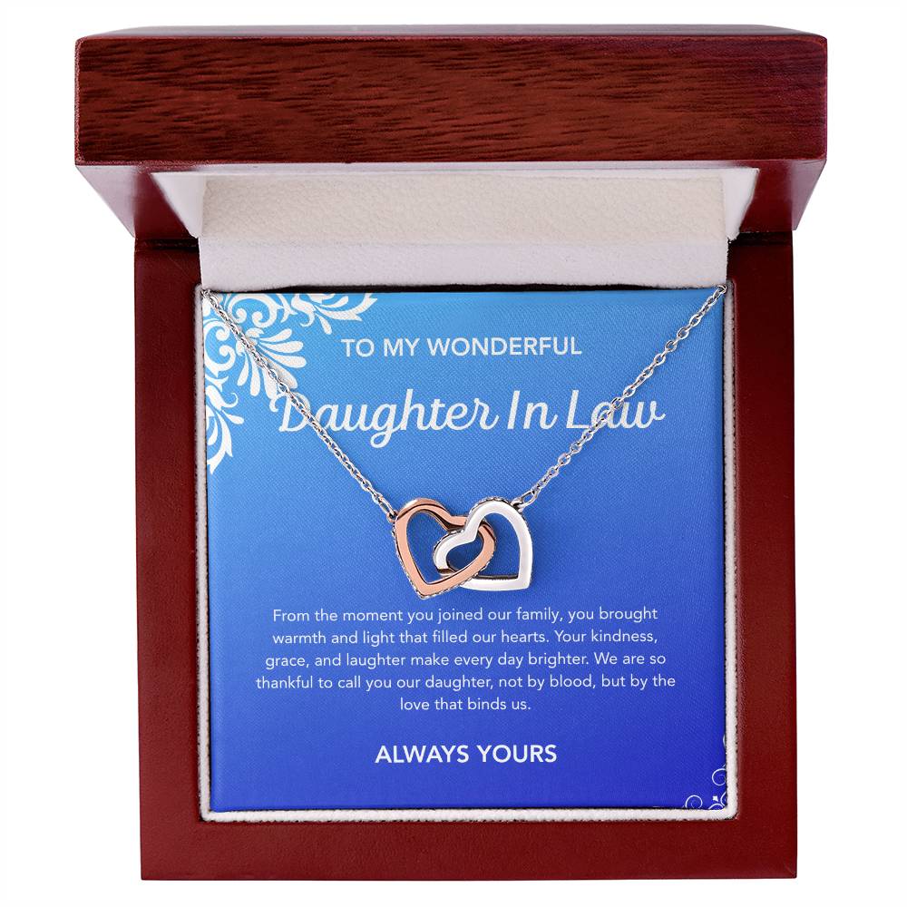 To my Daughter in Law - Interlocking Hearts Necklace - Flourish