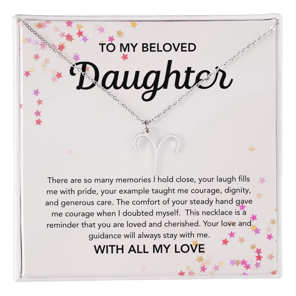 To my Daughter - Zodiac Symbol - Stars