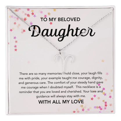 To my Daughter - Zodiac Symbol - Stars