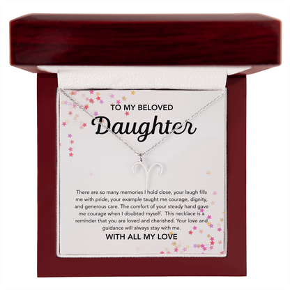 To my Daughter - Zodiac Symbol - Stars