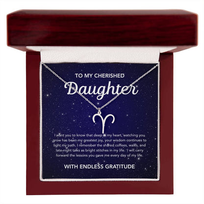 To my Daughter - Zodiac Symbol - Night Stars