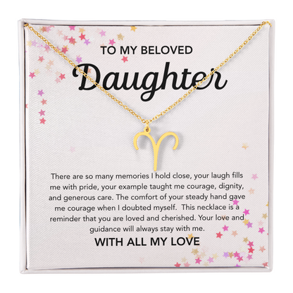 To my Daughter - Zodiac Symbol - Stars