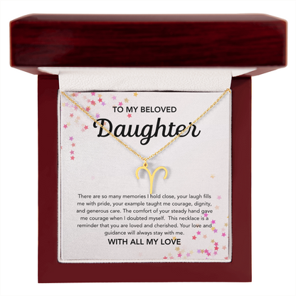 To my Daughter - Zodiac Symbol - Stars