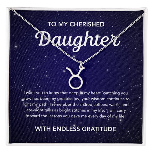 To my Daughter - Zodiac Symbol - Night Stars