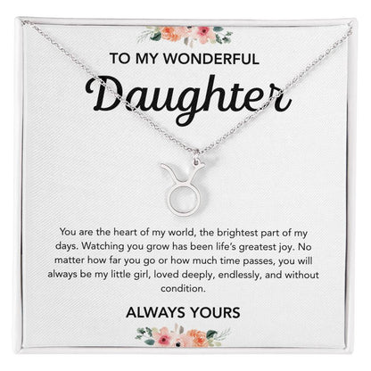 To my Daughter - Zodiac Symbol - Flowers