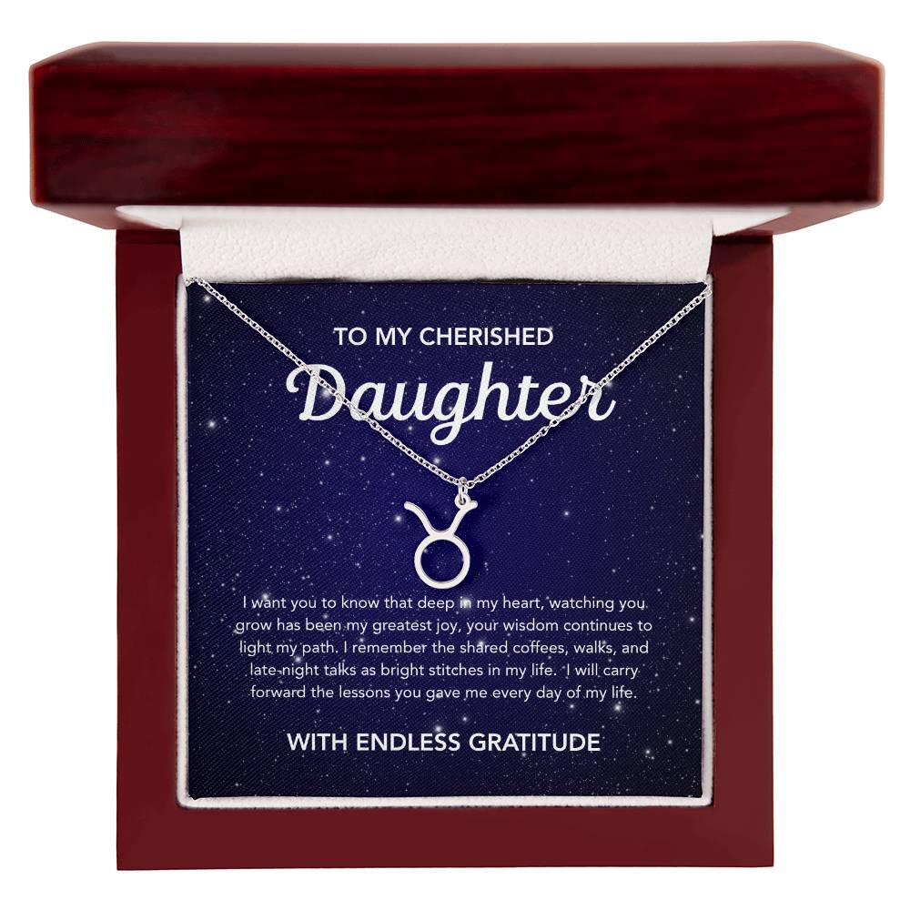 To my Daughter - Zodiac Symbol - Night Stars