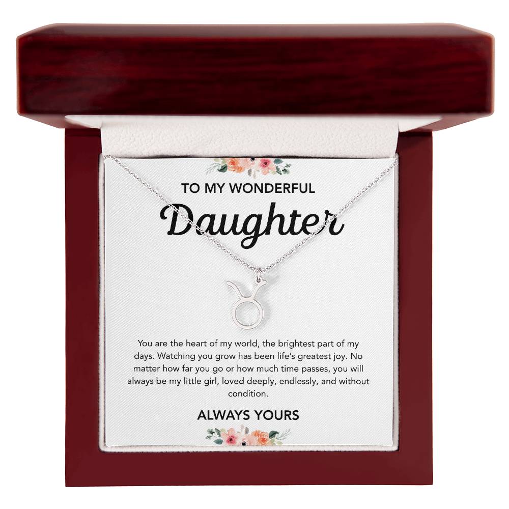 To my Daughter - Zodiac Symbol - Flowers