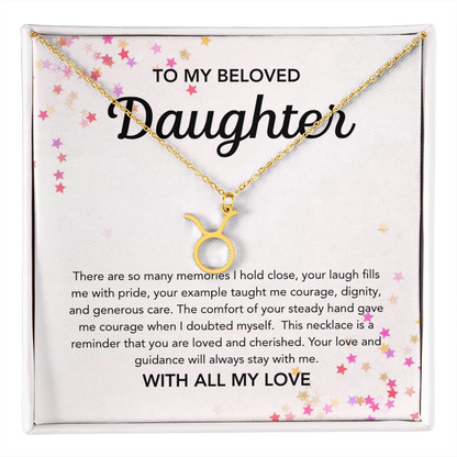 To my Daughter - Zodiac Symbol - Stars