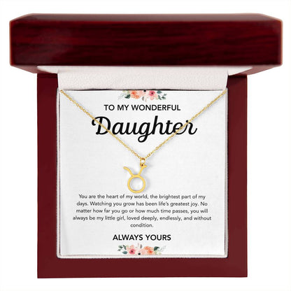 To my Daughter - Zodiac Symbol - Flowers