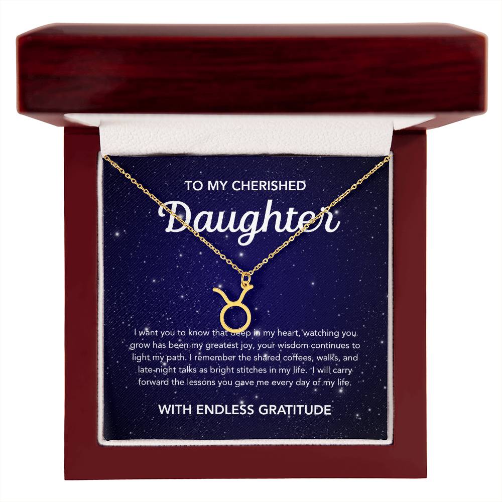 To my Daughter - Zodiac Symbol - Night Stars