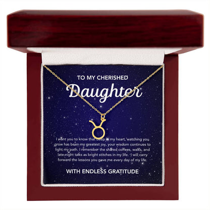 To my Daughter - Zodiac Symbol - Night Stars