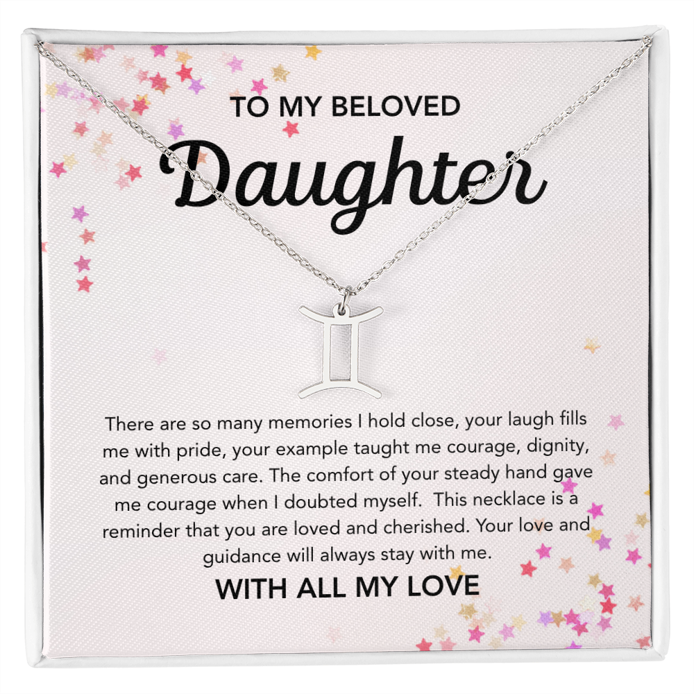 To my Daughter - Zodiac Symbol - Stars