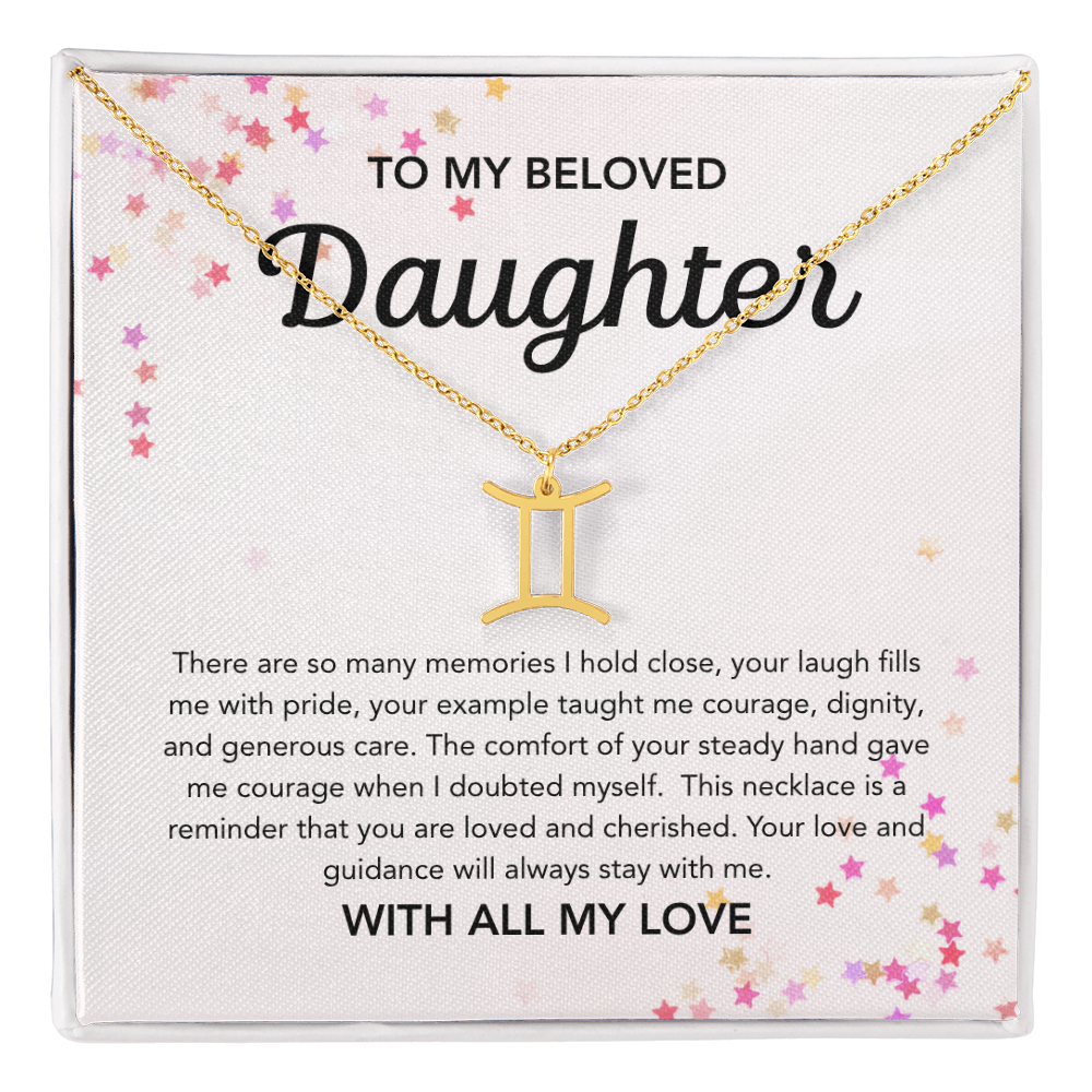 To my Daughter - Zodiac Symbol - Stars