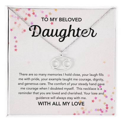 To my Daughter - Zodiac Symbol - Stars