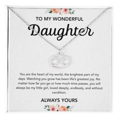 To my Daughter - Zodiac Symbol - Flowers