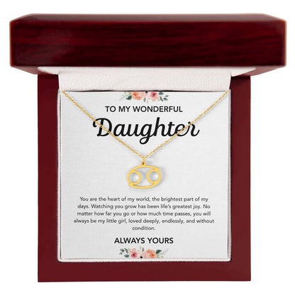 To my Daughter - Zodiac Symbol - Flowers