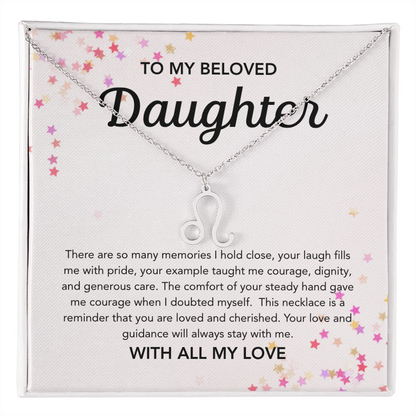 To my Daughter - Zodiac Symbol - Stars