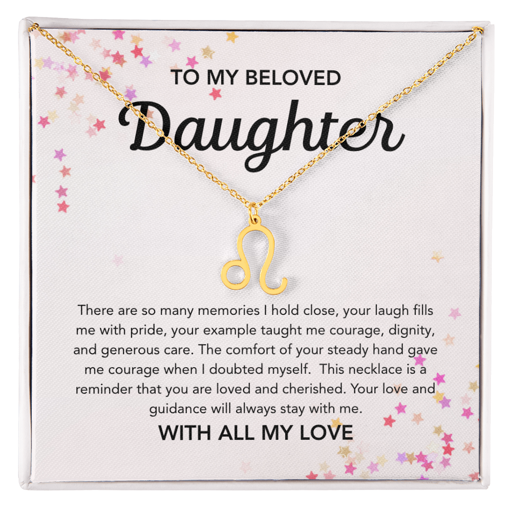 To my Daughter - Zodiac Symbol - Stars