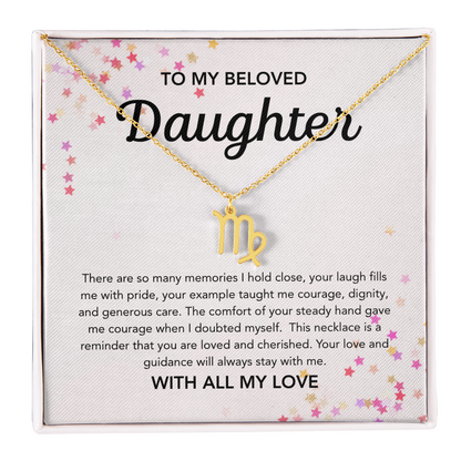 To my Daughter - Zodiac Symbol - Stars