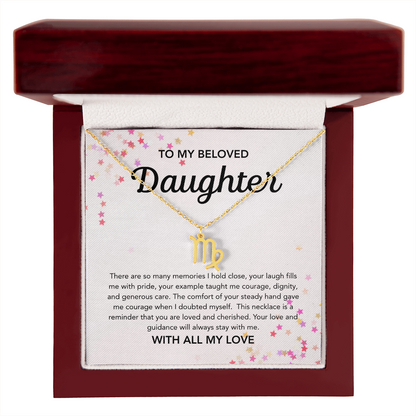 To my Daughter - Zodiac Symbol - Stars