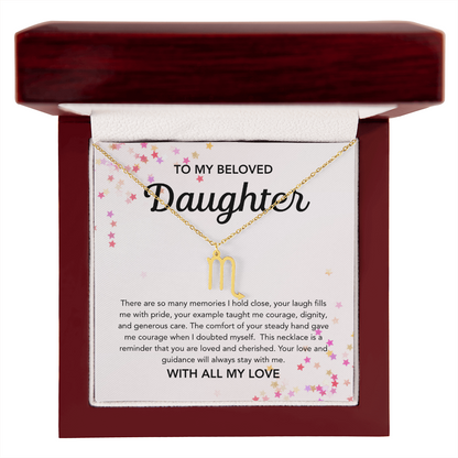 To my Daughter - Zodiac Symbol - Stars