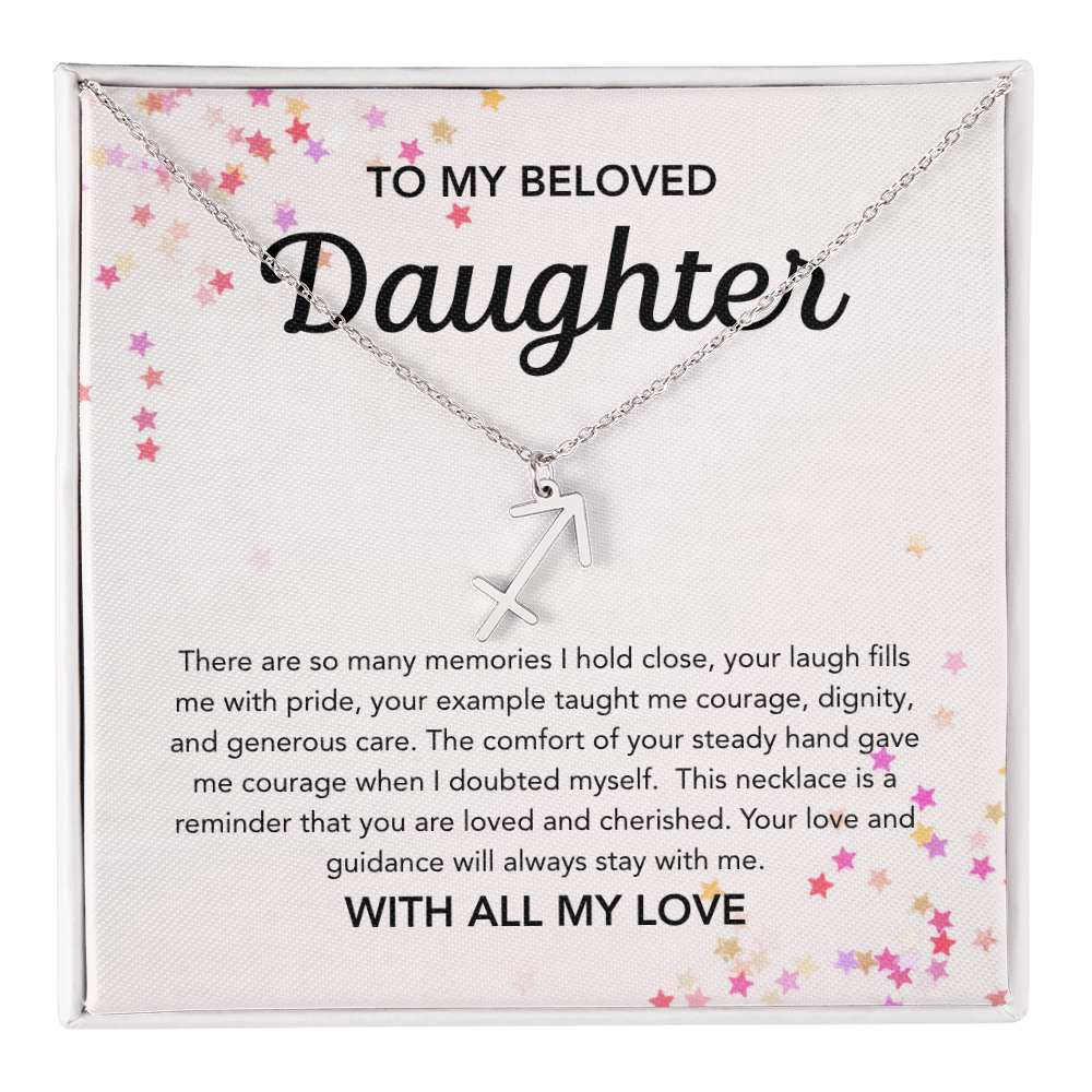 To my Daughter - Zodiac Symbol - Stars