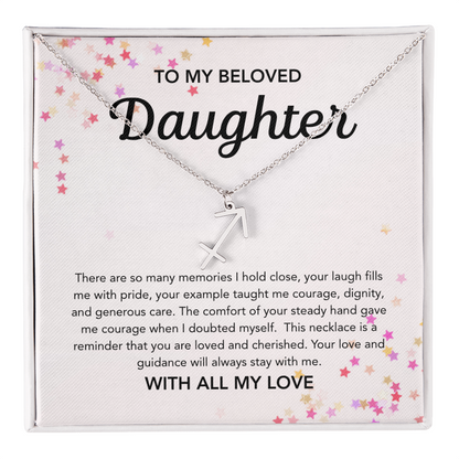 To my Daughter - Zodiac Symbol - Stars