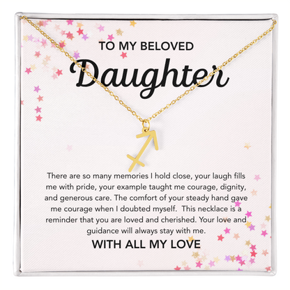 To my Daughter - Zodiac Symbol - Stars