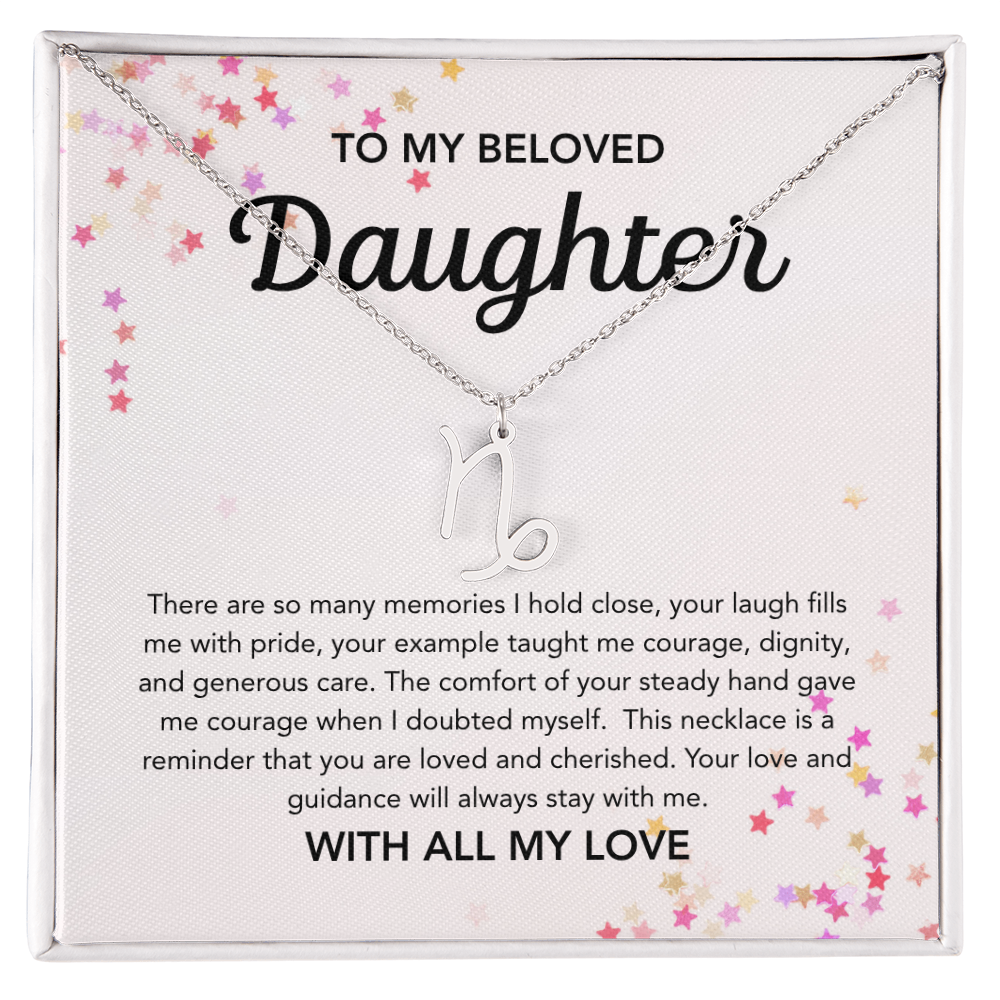 To my Daughter - Zodiac Symbol - Stars