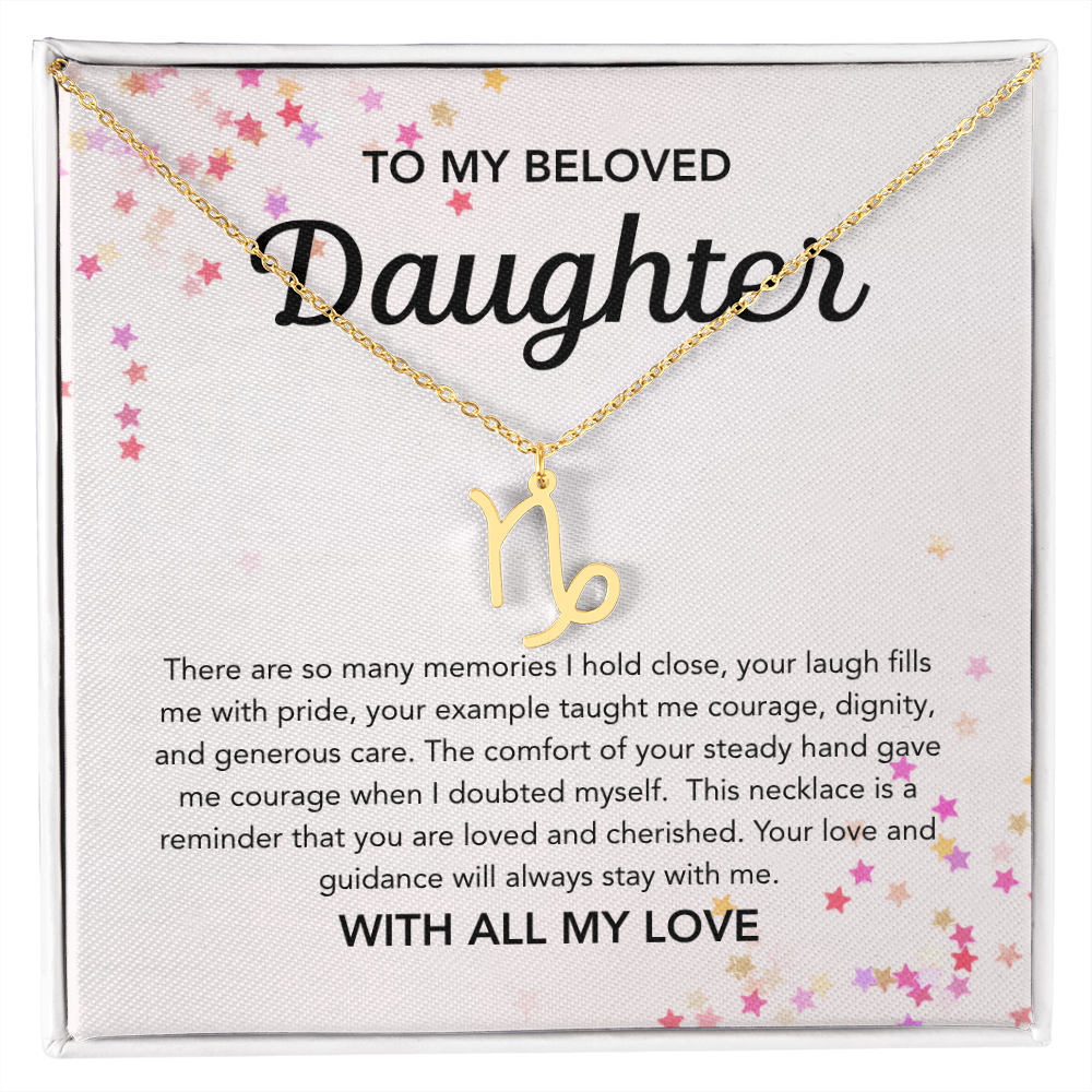 To my Daughter - Zodiac Symbol - Stars
